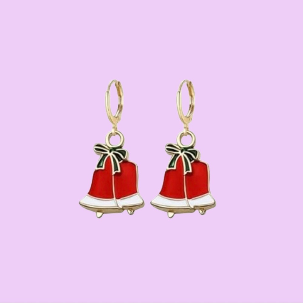 🎄 Christmas 🎄 Festive Red Bell Earrings